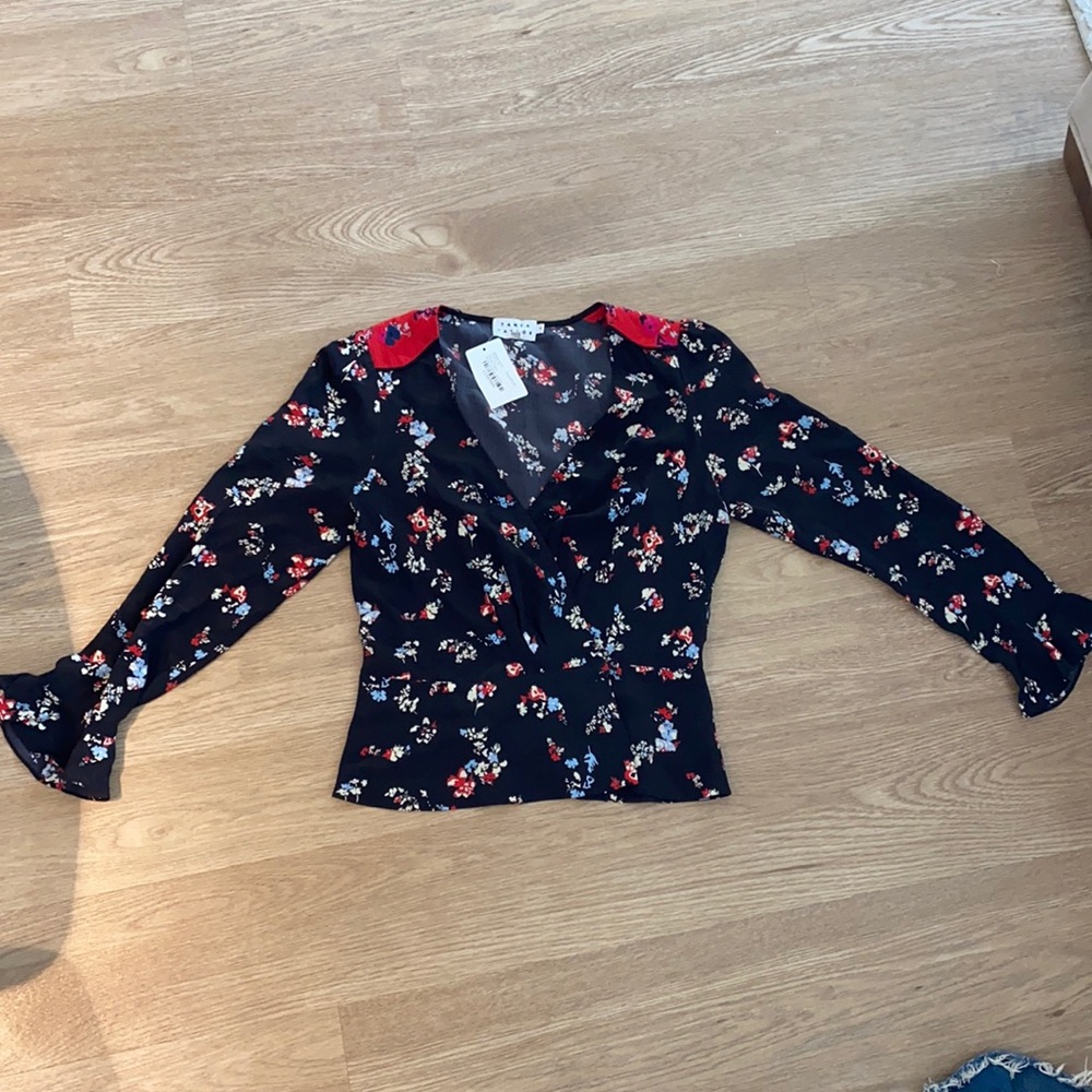 Beautiful Silk Wrap Blouse